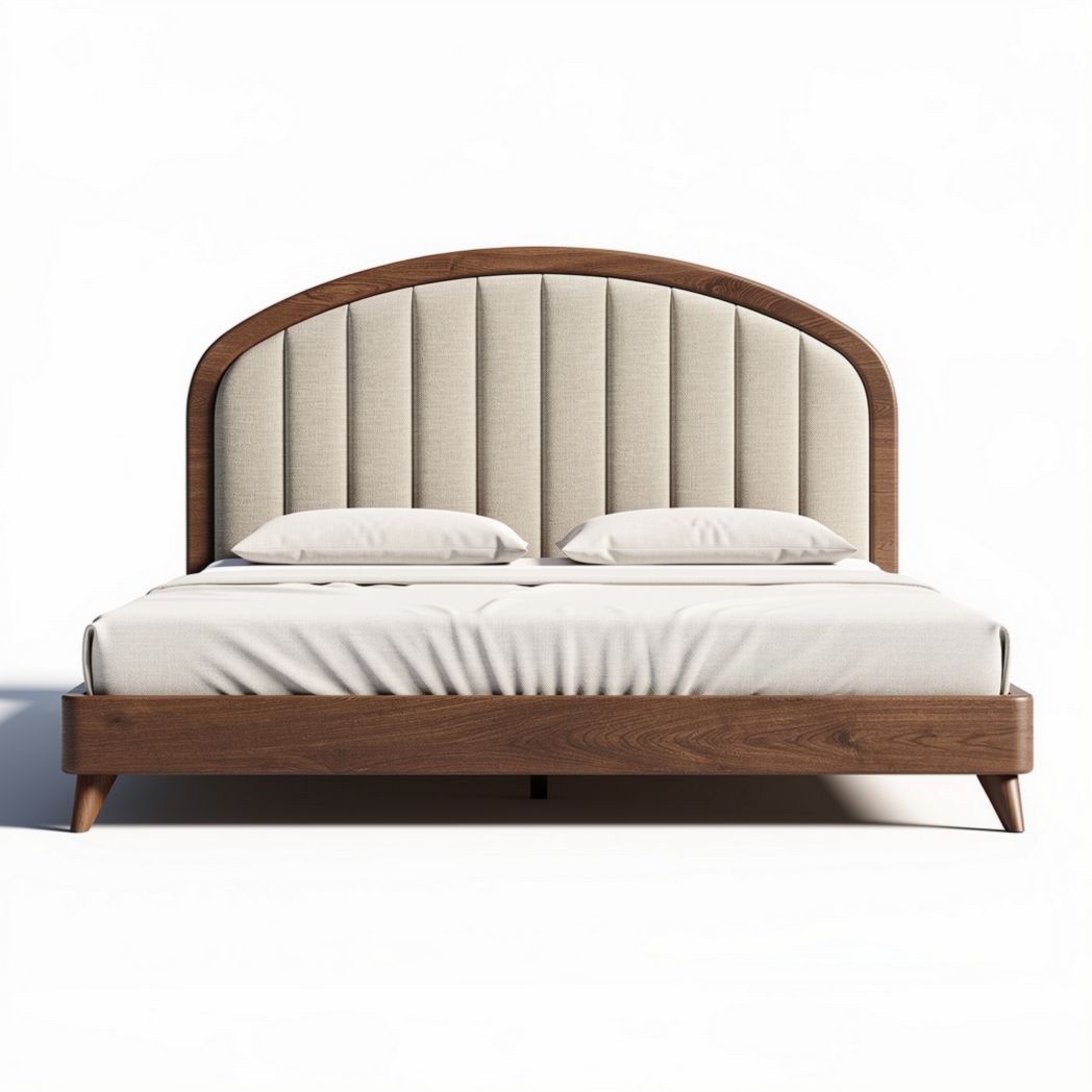 Bedtype met gestoffeerd hoofdeinde voor de slaapkamer - 200 x 160 x 100cm