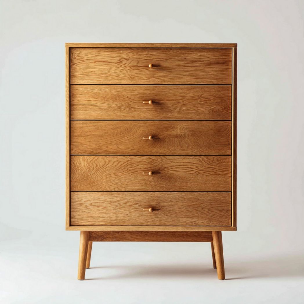 Dressoir van massief hout voor de slaapkamer - 80 x 40 x 70cm