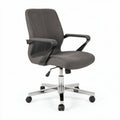 Bureau stoel met armleuningen voor kantoor - stof en metaal - 55 x 60 x 100cm